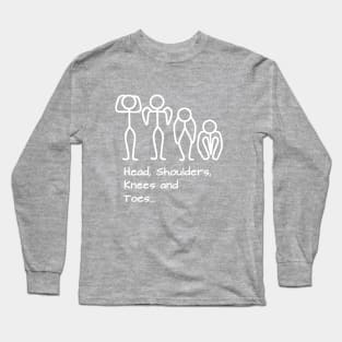 Stickman / Head, shoulders, knees and toes... Long Sleeve T-Shirt